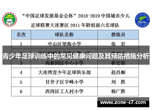 青少年足球训练中的常见健康问题及其预防措施分析